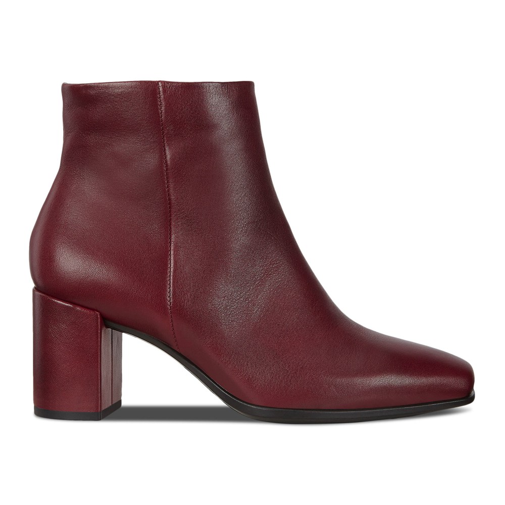 Botas Mujer - ECCO Shape 60 Squared Zippered - Vino - ZMD983716